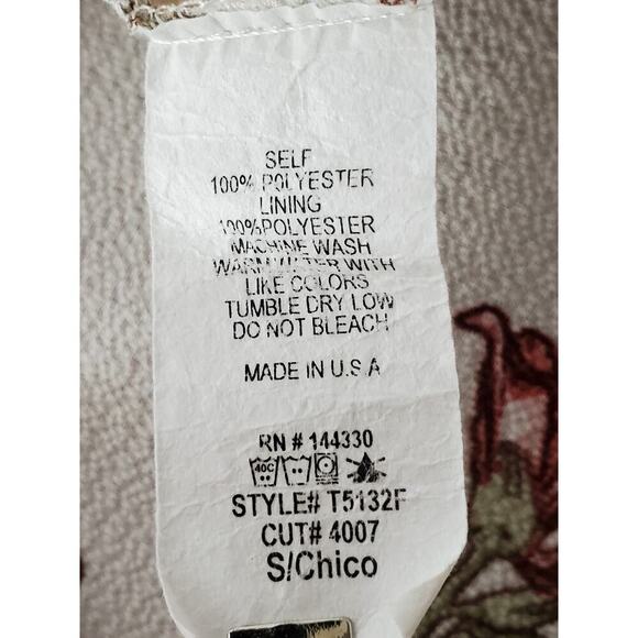 BLUE RAIN Women's Floral Print Sleeveless Top Sz S - Picture 9 of 9